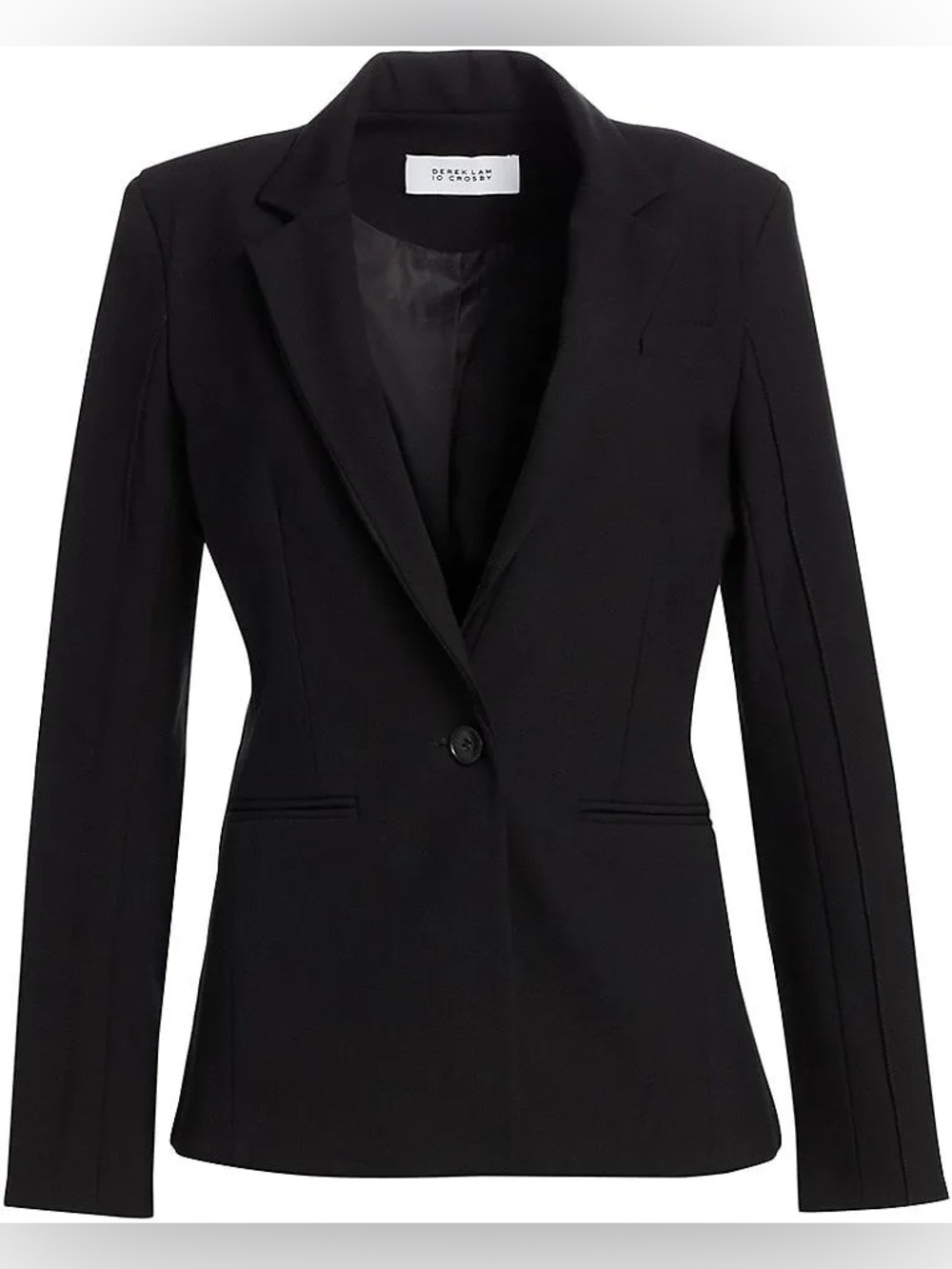 Derek Lam 10 Crosby Women's Black Bowery Twill Blazer size 16